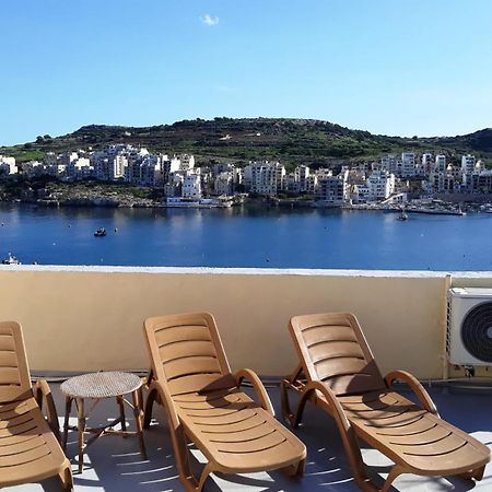 Bayview 2 Bedroom Seaview Apartment With Large Terrace With Panoramic Views - By Getawaysmalta San Pawl il-Baħar Kültér fotó
