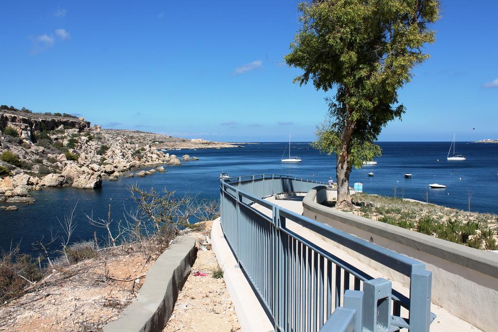 Bayview 2 Bedroom Seaview Apartment With Large Terrace With Panoramic Views - By Getawaysmalta San Pawl il-Baħar Kültér fotó